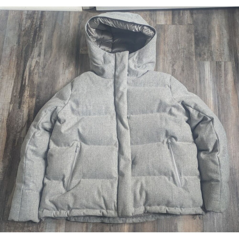 Lululemon Wunder Puff Jacket *Wool Heathered Silver Graphite Women's 10 LW4BDXS